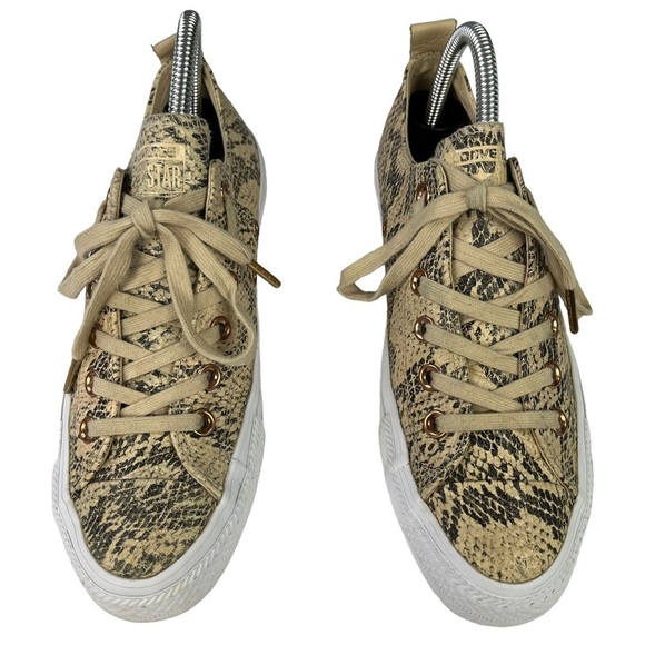 Converse Sneakers Womens Size 7 All Star 70‎ Ox Snake Skin Low Top Shoes - Picture 4 of 12